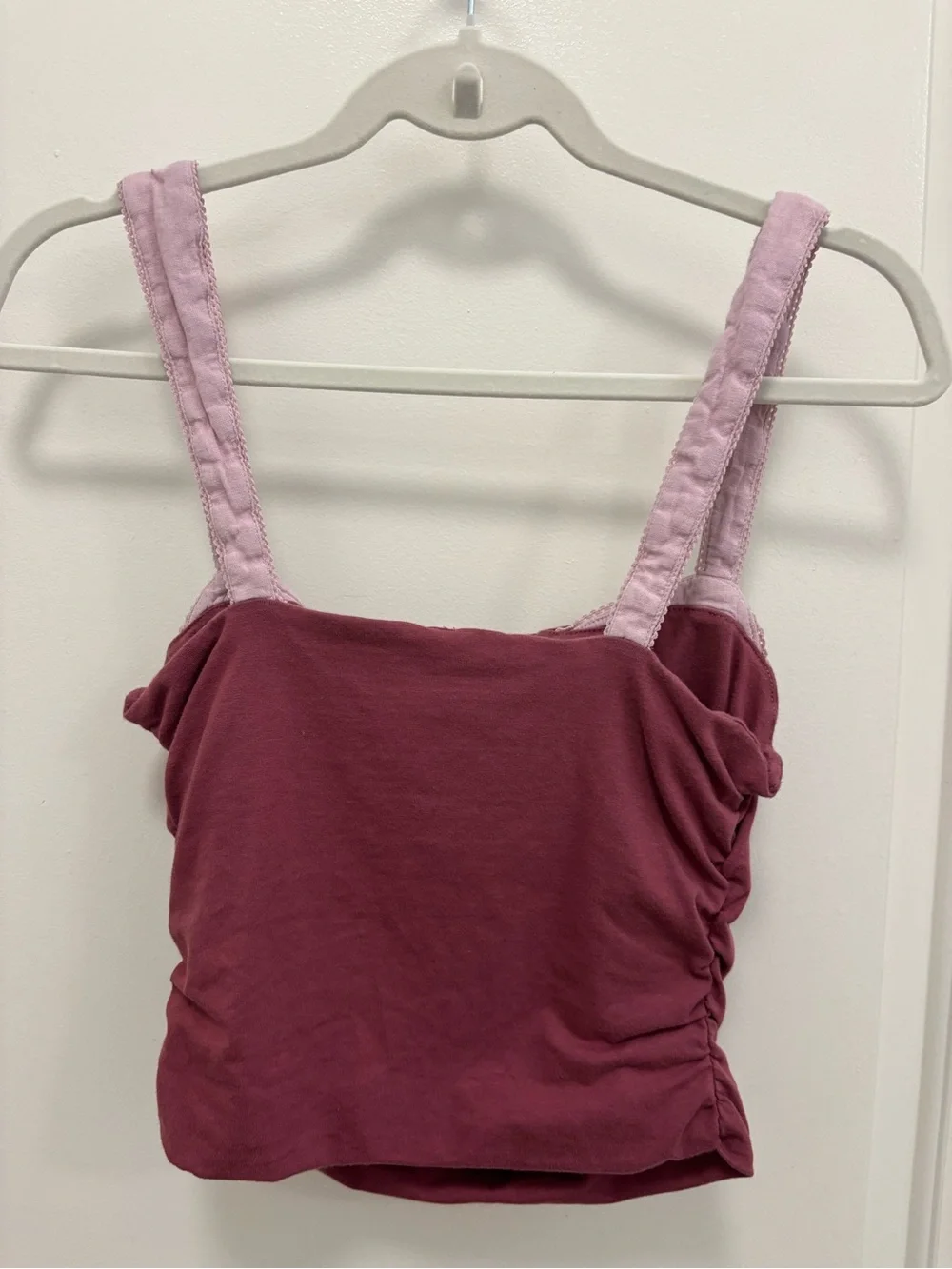 Free People Two-Tone Pink Going Out Top